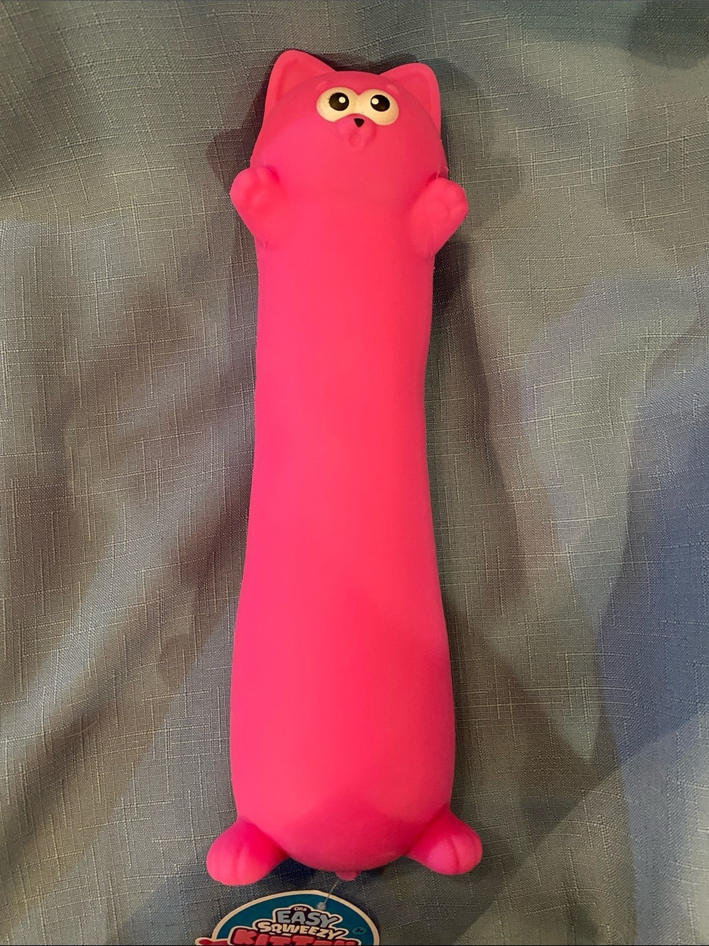 Orb Easy Sqweezy Viral Kitten Super Stretchy Hot Pink Squishy Fidget Toy